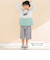 天竺スパンフライス配色くるまプリント長袖Tシャツ(80~130cm)