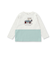 天竺スパンフライス配色くるまプリント長袖Tシャツ(80~130cm)