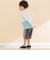 ストライプｘ天竺ハーフパンツ(80~130cm)