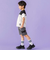 【撥水】ポケットメッシュ切り替えサイドポケットハーフパンツ(95~150cm)