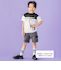 バイカラーBIGロゴプリント天竺半袖Tシャツ(95~160cm)