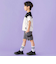 バイカラーBIGロゴプリント天竺半袖Tシャツ(95~160cm)