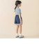 裾ダブルラインマリン風キュロットパンツ(95~160cm)