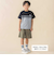 天竺バイカラーステッチテープポイント半袖Tシャツ(95~160cm)