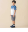 天竺バイカラーステッチテープポイント半袖Tシャツ(95~160cm)