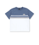 天竺バイカラーステッチテープポイント半袖Tシャツ(95~160cm)