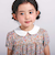 【DEVEAUX】【日本製】小花柄ラメドビー丸襟ワンピース(90~140cm)