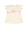 フレアスリーブお花プリント半袖Tシャツ(80~130cm)