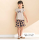 フレアスリーブお花プリント半袖Tシャツ(80~130cm)