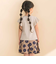フレアスリーブお花プリント半袖Tシャツ(80~130cm)