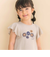 フレアスリーブお花プリント半袖Tシャツ(80~130cm)