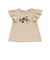 フレアスリーブお花プリント半袖Tシャツ(80~130cm)