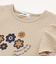 フレアスリーブお花プリント半袖Tシャツ(80~130cm)