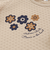 フレアスリーブお花プリント半袖Tシャツ(80~130cm)
