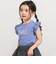 オーロラスパンコールロゴフリル袖Tシャツ(100~160cm)