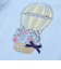 気球プリントクロス袖天竺Tシャツ(80~90cm)