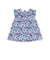 【お揃い】ドビーフラワーガーデンプリントフリル襟ワンピース(80~90cm)