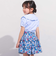 【お揃い】ドビーフラワーガーデンプリントキュロットパンツ(90~150cm)