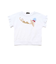 コード刺しゅうロゴ小鳥天竺フレンチスリーブTシャツ(90~160cm)