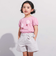 シフォン気球モチーフ天竺パフスリーブTシャツ(80~150cm)
