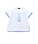 ネクタイプリントブロード切替半袖Tシャツ(80~90cm)