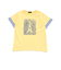 水彩風エッフェル塔ロゴプリント天竺配色半袖Tシャツ(90~150cm)