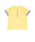 水彩風エッフェル塔ロゴプリント天竺配色半袖Tシャツ(90~150cm)