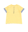 水彩風エッフェル塔ロゴプリント天竺配色半袖Tシャツ(90~150cm)