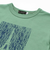 水彩風エッフェル塔ロゴプリント天竺配色半袖Tシャツ(90~150cm)