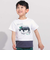 バイカラーアニマルプリント天竺半袖Tシャツ(80~140cm)