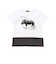 バイカラーアニマルプリント天竺半袖Tシャツ(80~140cm)
