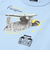 バイカラーアニマルプリント天竺半袖Tシャツ(80~140cm)