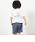 【お揃い】クマモチーフ無地ボーダーTシャツ(80~130cm)