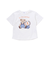【お揃い】クマモチーフ無地ボーダーTシャツ(80~130cm)