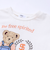 【お揃い】クマモチーフ無地ボーダーTシャツ(80~130cm)