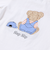 【お揃い】クマモチーフ無地ボーダーTシャツ(80~130cm)