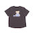 【お揃い】クマモチーフ無地ボーダーTシャツ(80~130cm)