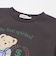 【お揃い】クマモチーフ無地ボーダーTシャツ(80~130cm)