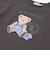 【お揃い】クマモチーフ無地ボーダーTシャツ(80~130cm)