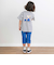 【お揃い】クマモチーフ無地ボーダーTシャツ(80~130cm)