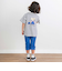 【お揃い】クマモチーフ無地ボーダーTシャツ(80~130cm)