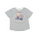 【お揃い】クマモチーフ無地ボーダーTシャツ(80~130cm)
