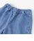 フリル肩ひもビスチェ+サイドプリントデニムパンツ2点セット(80~130cm)