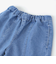 フリル肩ひもビスチェ+サイドプリントデニムパンツ2点セット(80~130cm)