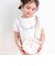 お花リボンネックレスプリント裾フレアTシャツ(80~130cm)