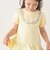 お花リボンネックレスプリント裾フレアTシャツ(80~130cm)
