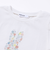 アニマルウサギフロント刺しゅうホットフィックスモチーフ肩レース半袖Tシャツ(80~130cm)