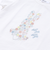 アニマルウサギフロント刺しゅうホットフィックスモチーフ肩レース半袖Tシャツ(80~130cm)