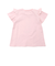 アニマルウサギフロント刺しゅうホットフィックスモチーフ肩レース半袖Tシャツ(80~130cm)