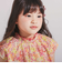 【DEVEAUX】水彩風花柄シャーリングブラウス(90~140cm)